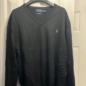 Polo Ralph Lauren Black V-Neck Sweater